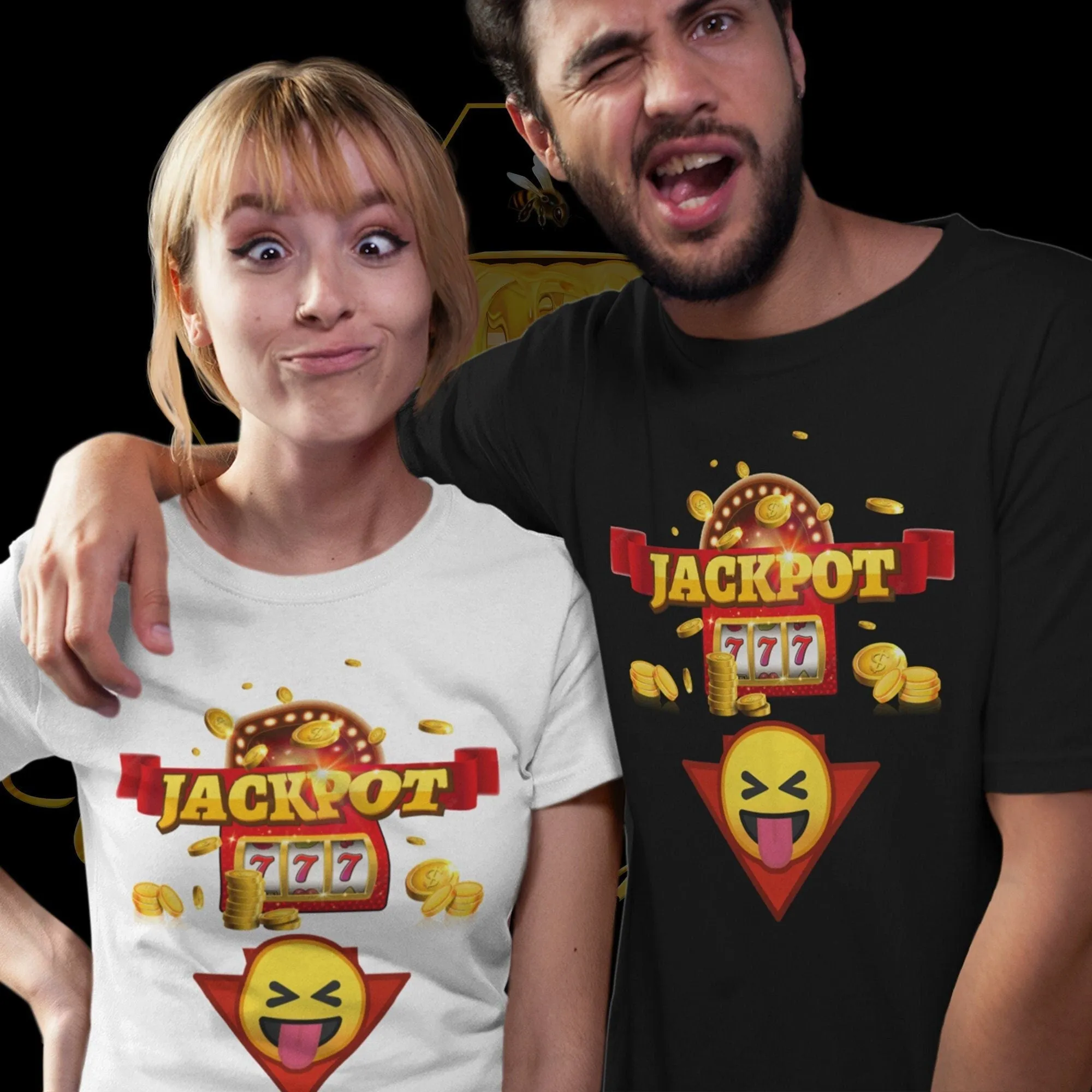 Male and Female Jackpot T-Shirts