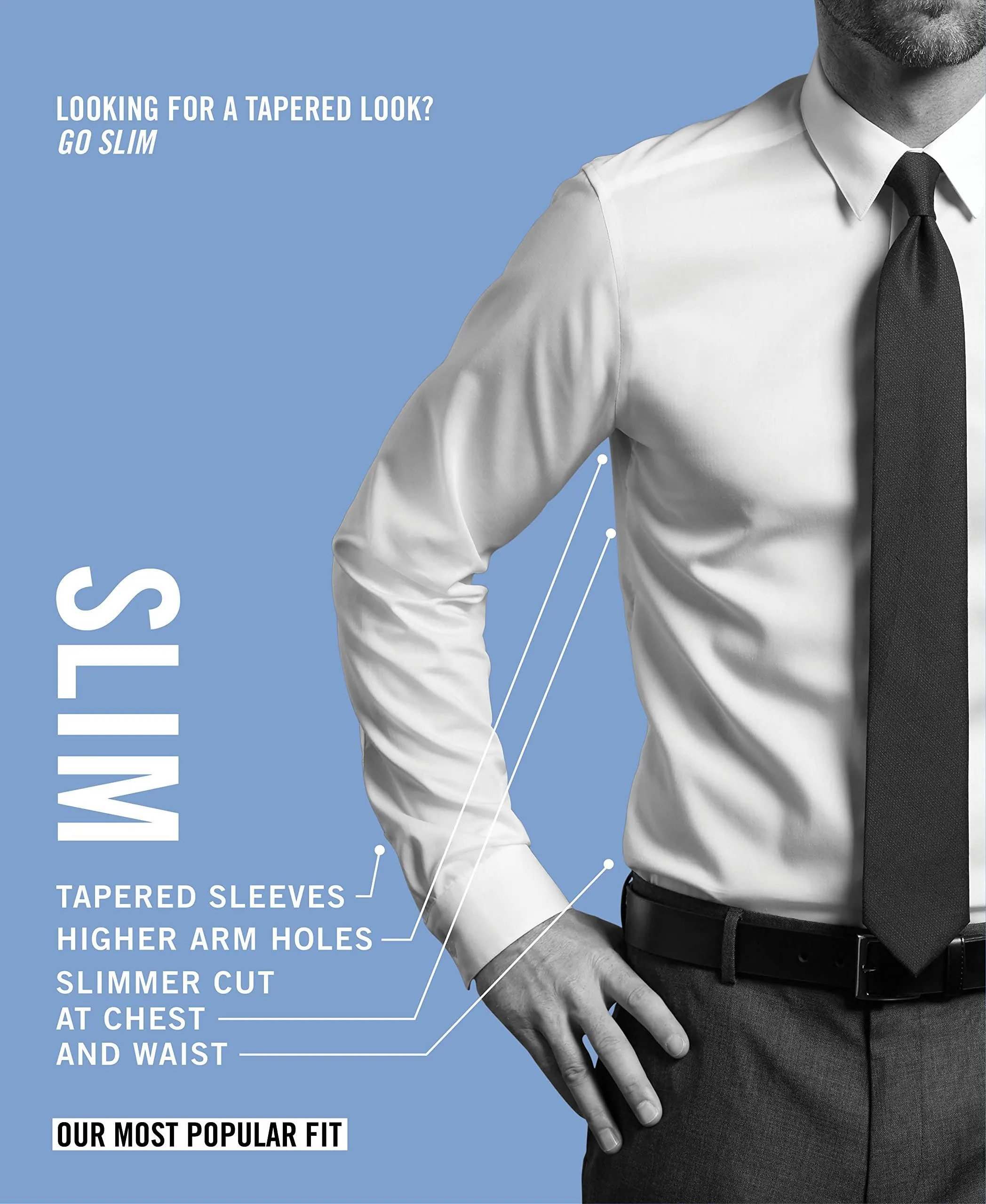 Men's Big & Tall Dress Shirt Big and Tall Solid