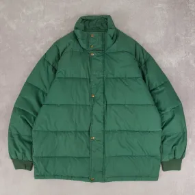 MEN'S VINTAGE GOOSE DOWN PUFFER JACKET - MEDIUM
