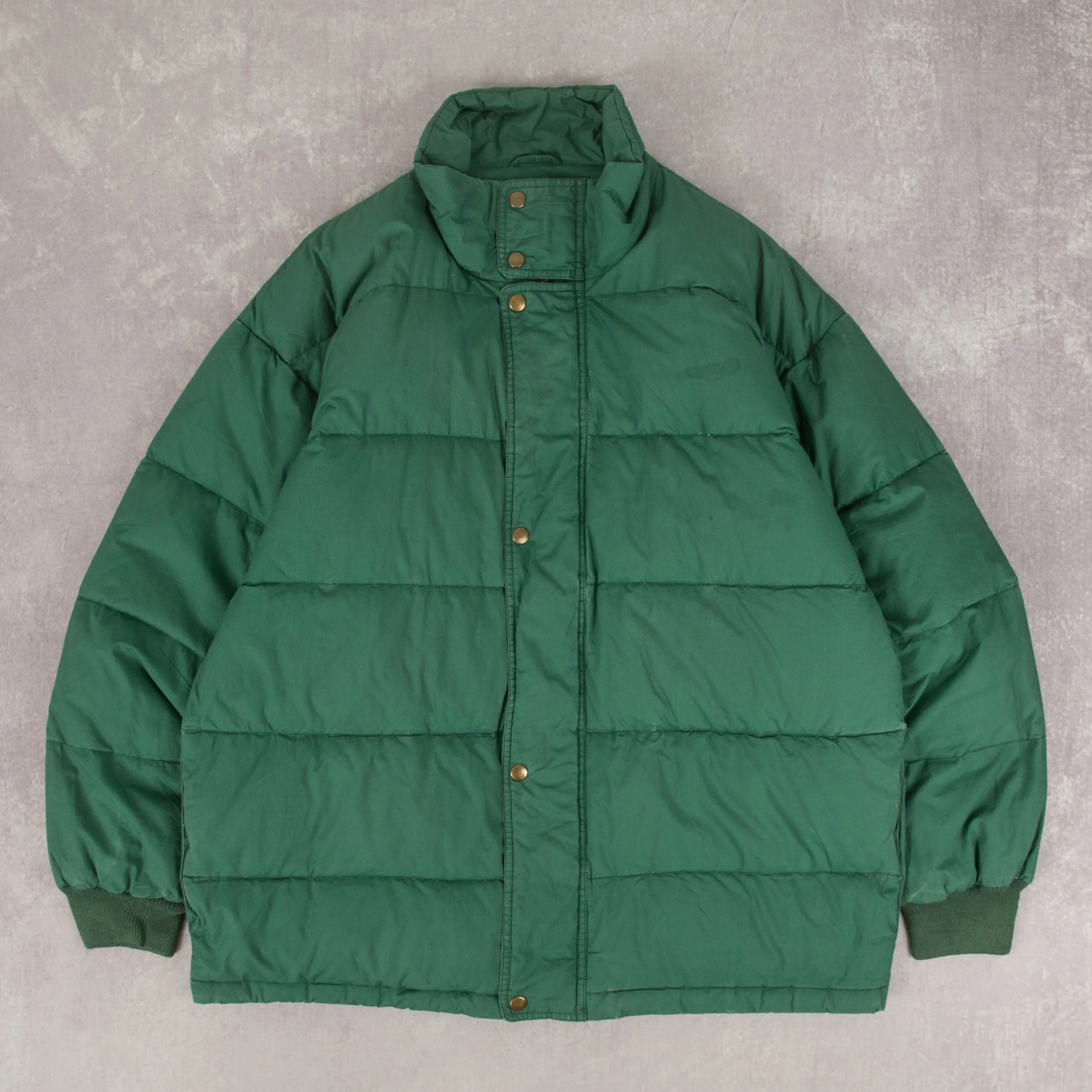 MEN'S VINTAGE GOOSE DOWN PUFFER JACKET - MEDIUM