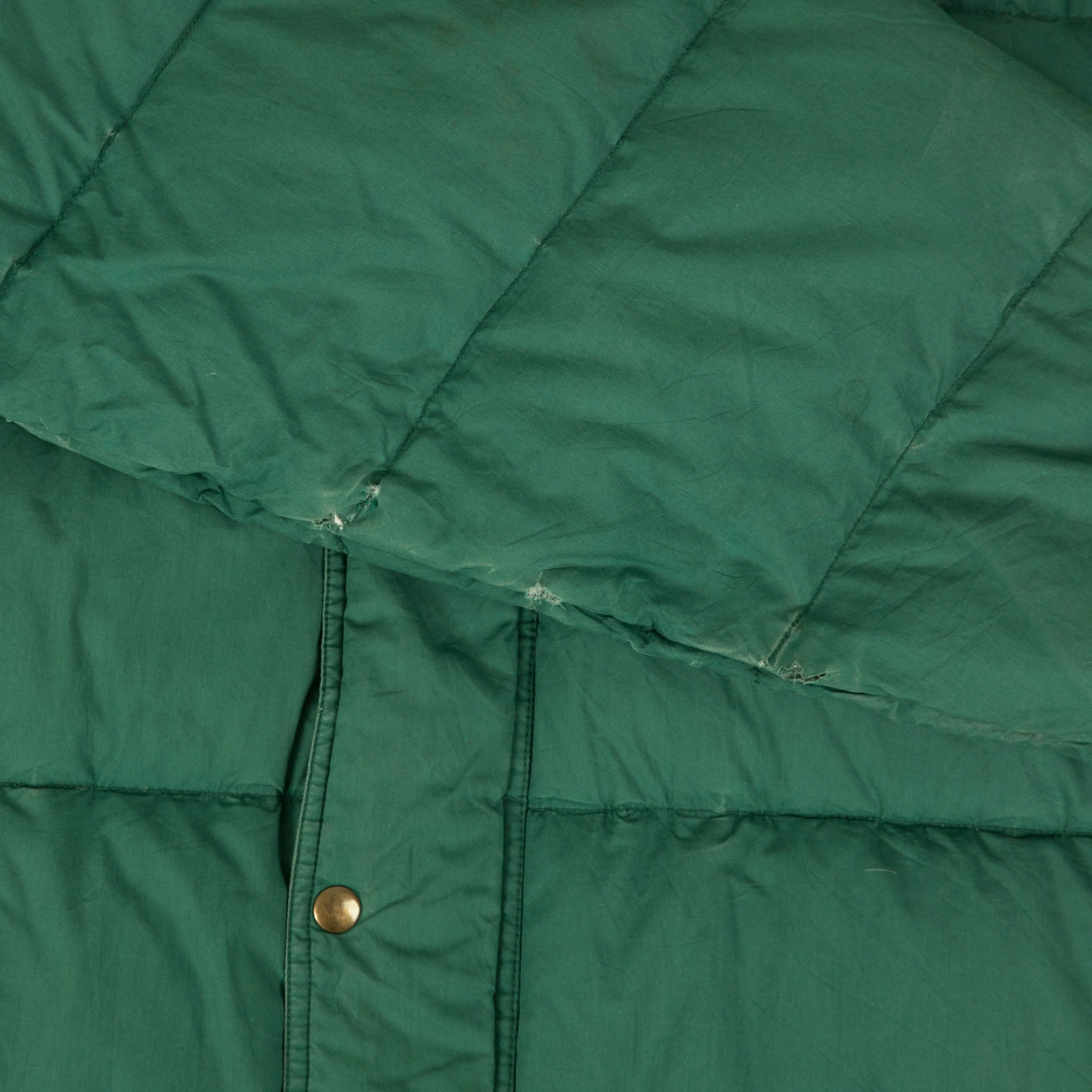 MEN'S VINTAGE GOOSE DOWN PUFFER JACKET - MEDIUM