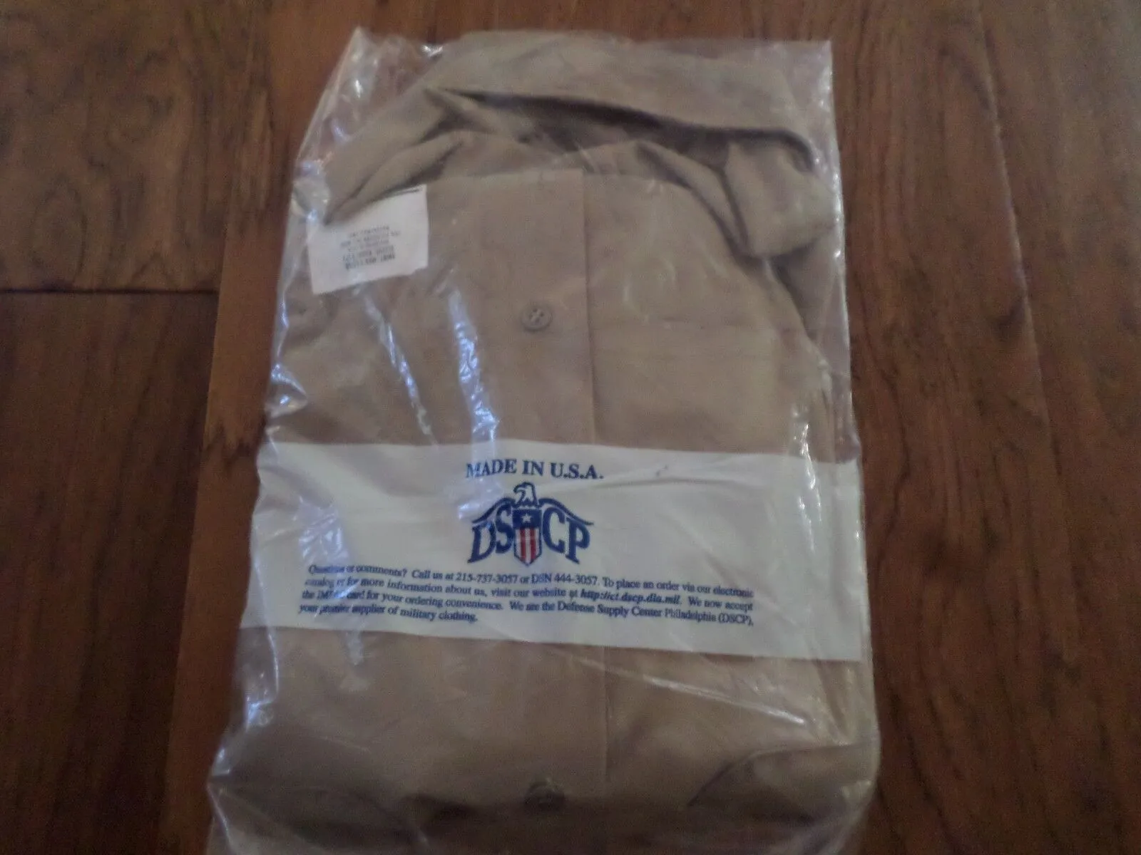 NEW U.S MILITARY NAVY MARINE CORPS LONG SLEEVE KHAKI DRESS SHIRT 14 1/2 X 33 USA