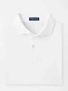 Peter Millar Albatross Cotton Blend Piqué Polo in White