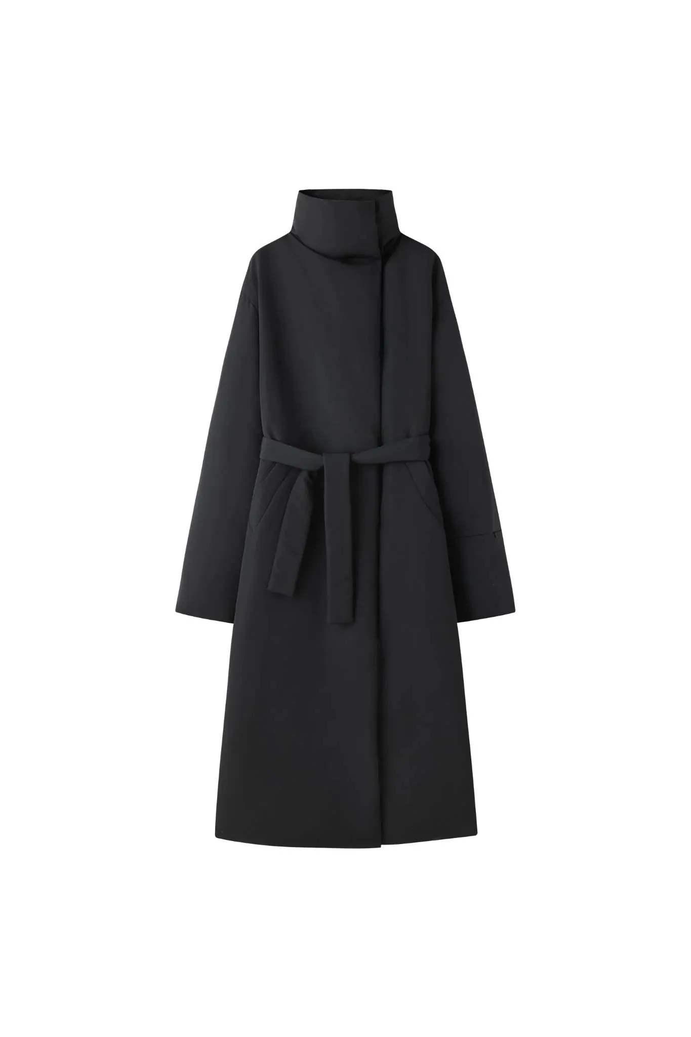 WILLOW Long Down Jacket - Black
